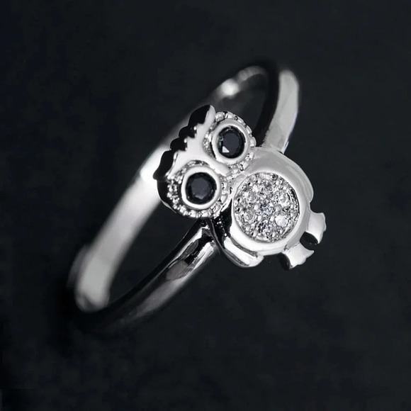 "925 Silver Plated 3A CZ Cute Ring for Men Women, FB16FA1042 - Picture 2 of 6